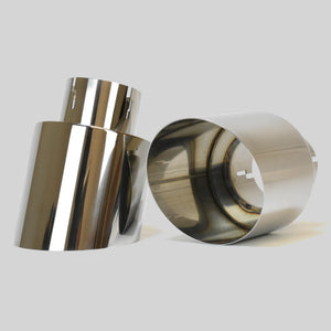 3" Inlet Angle Cut Exhaust Tip Pair