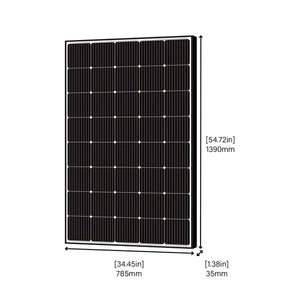 Newpowa - 250W Monocrystalline Solar Panel 12V