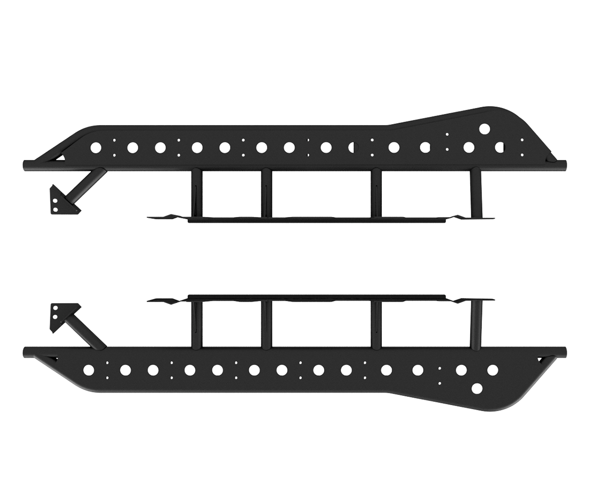 Cali Raised LED Step Edition Rock Sliders For 2024+ Toyota Tacoma