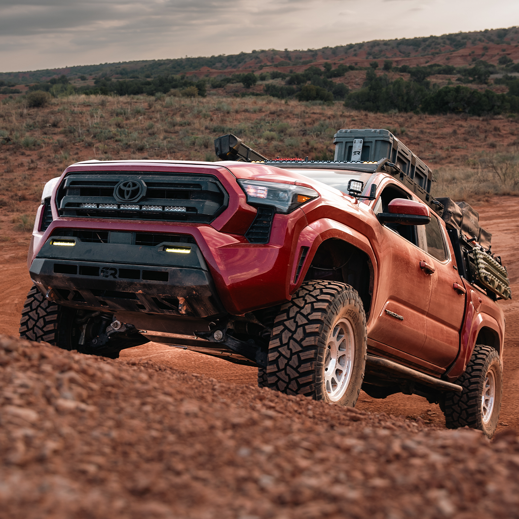 Cali Raised LED Step Edition Rock Sliders For 2024+ Toyota Tacoma