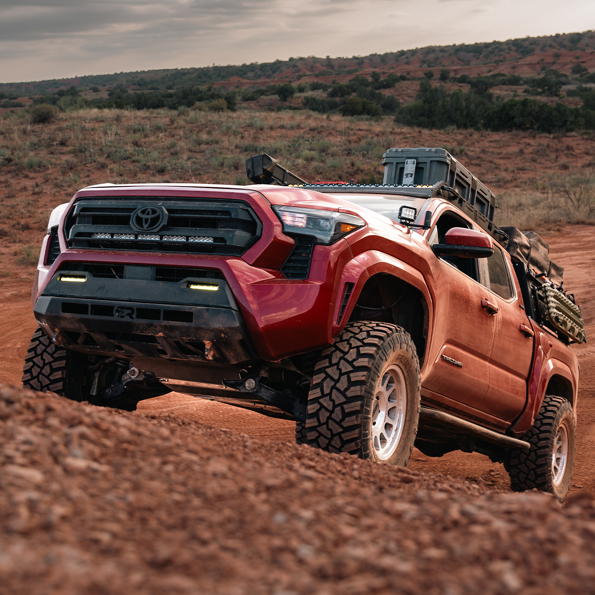 Cali Raised LED Step Edition Rock Sliders For 2024+ Toyota Tacoma