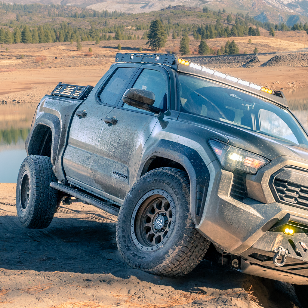 Cali Raised LED Step Edition Rock Sliders For 2024+ Toyota Tacoma