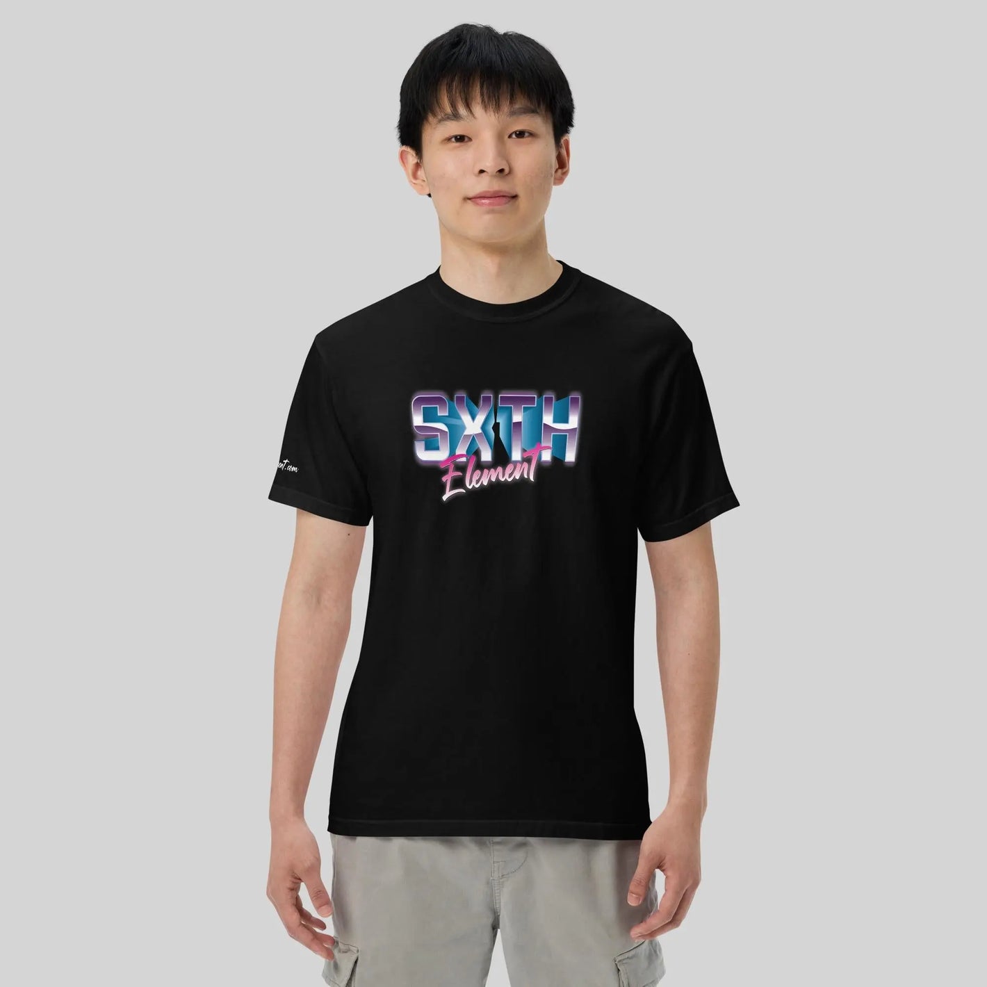 80's Themed Heavyweight T-shirt SXTH Element