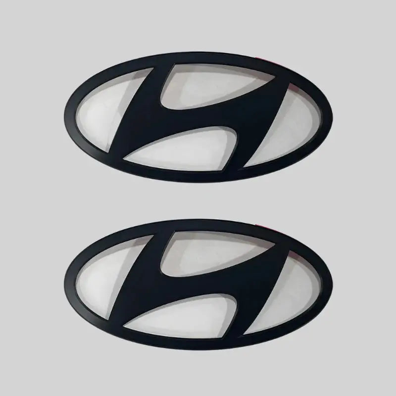 Elantra N Genuine Front & Rear Black H Logo Hyundai MOBIS