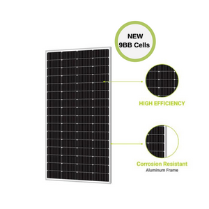 Newpowa - 200W 24V Monocrystalline Rigid Solar Panel