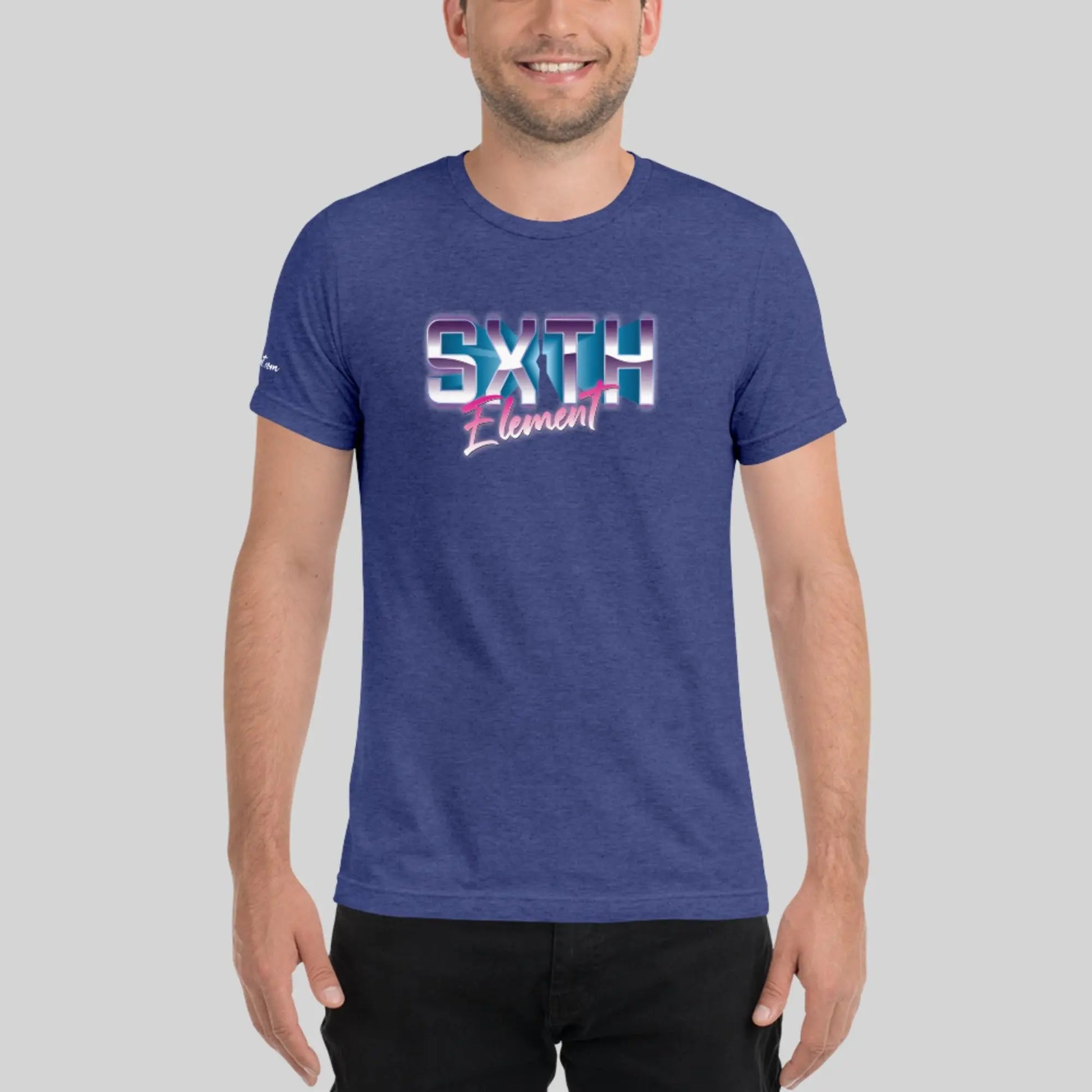 Men's Lightweight Short Sleeve 80's Themed T-shirt SXTH Element