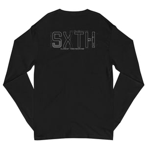 SXTH Engineer Drawing Men's Champion Long Sleeve Shirt SXTH Element