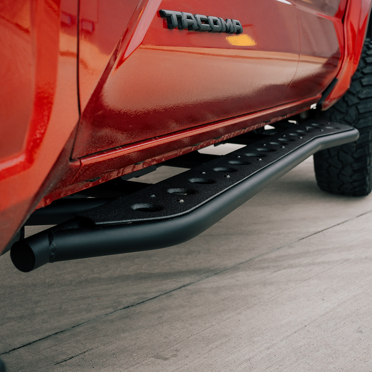 Cali Raised LED Step Edition Rock Sliders For 2024+ Toyota Tacoma