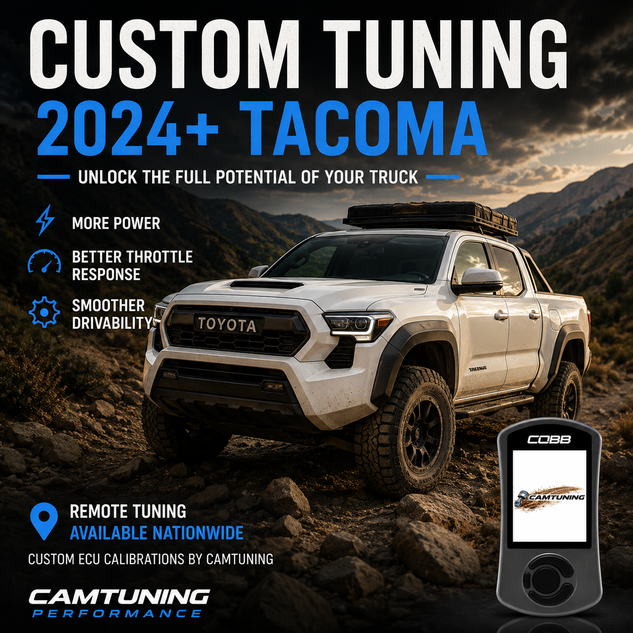 CAMTuning 4th Generation 2024+ Tacoma CAMTuning Calibration AND Accessport