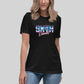 Women's Relaxed 80's Theme T-Shirt SXTH Element