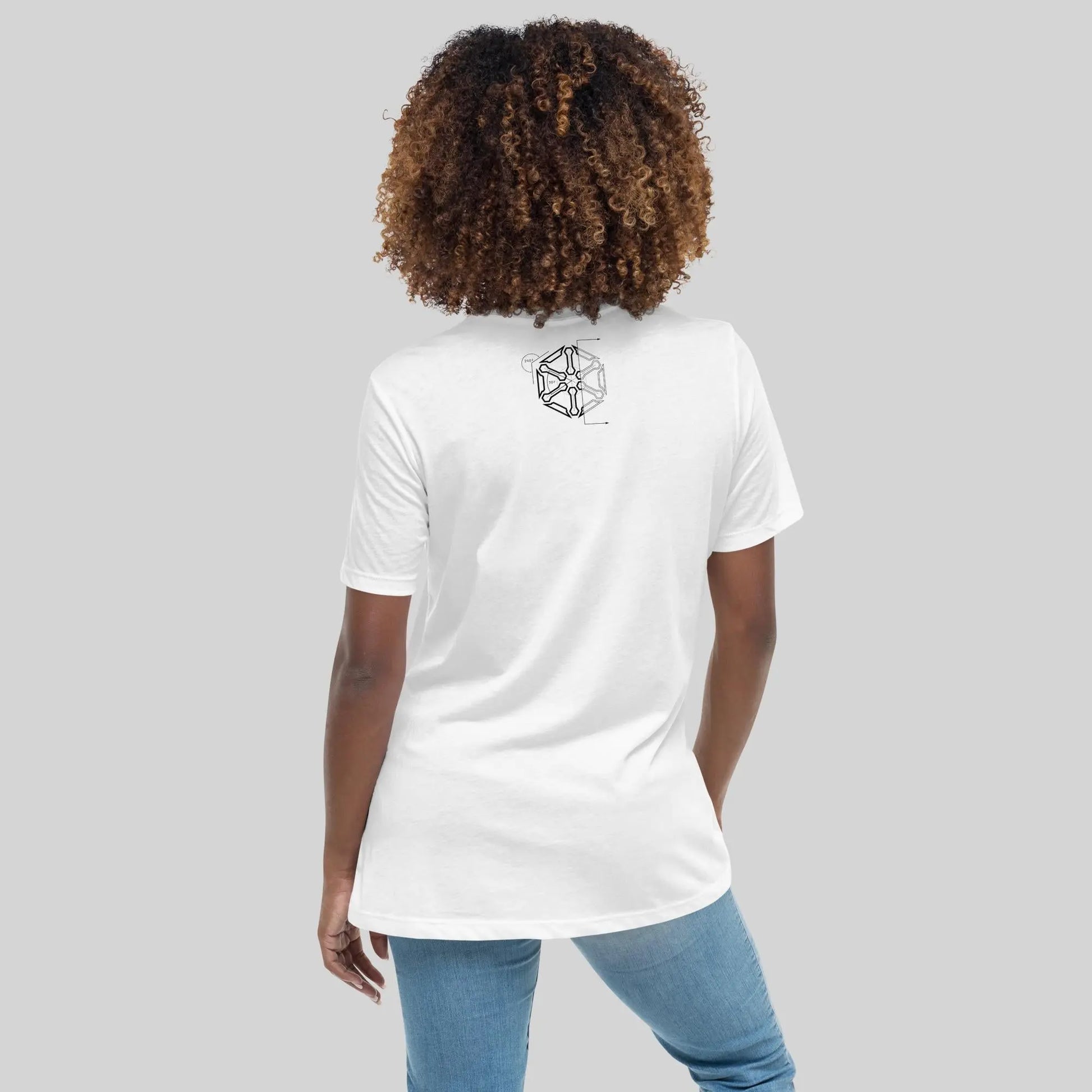 Women's Relaxed Dark Print Diagram T-Shirt SXTH Element