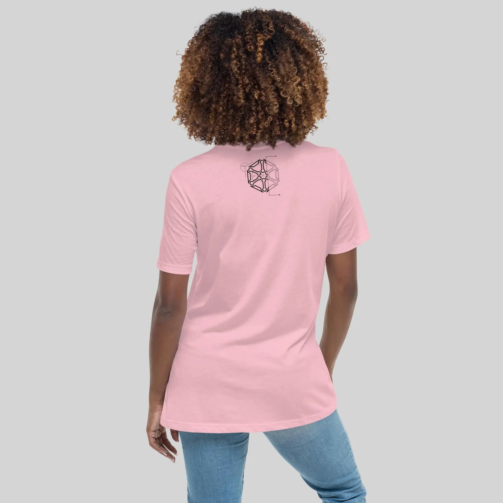 Women's Relaxed Dark Print Diagram T-Shirt SXTH Element