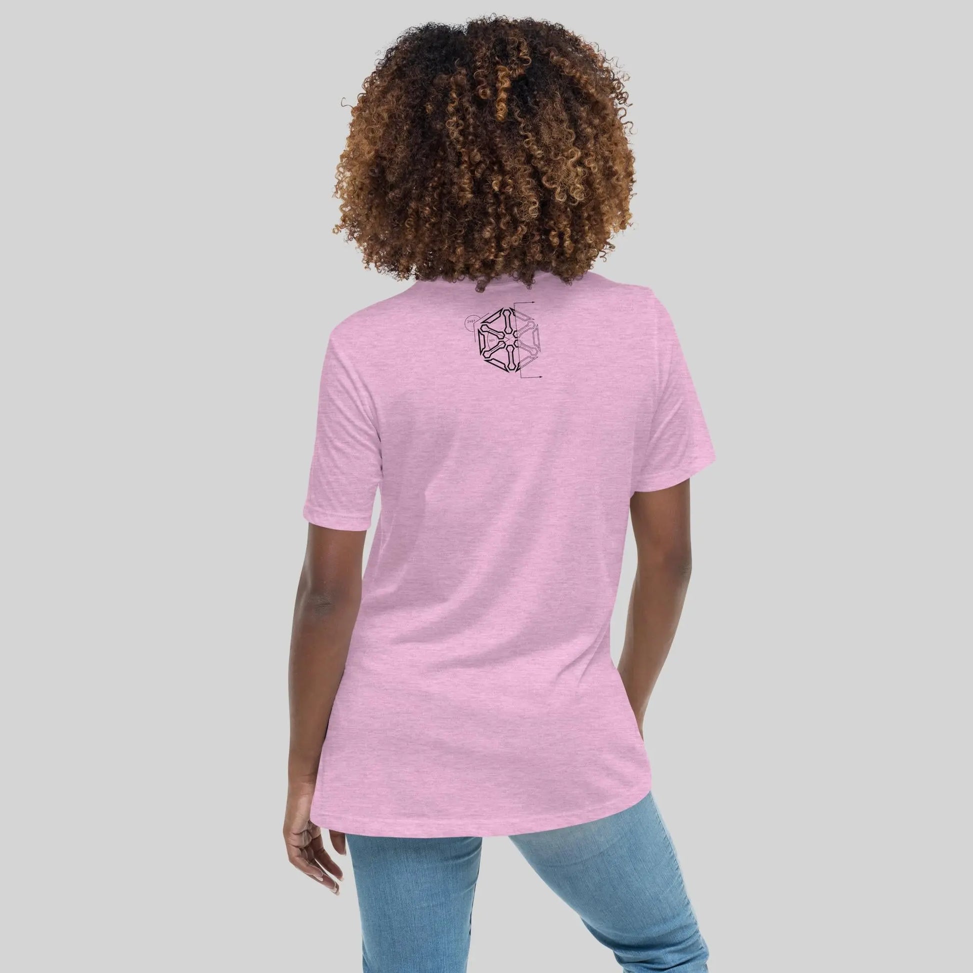 Women's Relaxed Dark Print Diagram T-Shirt SXTH Element