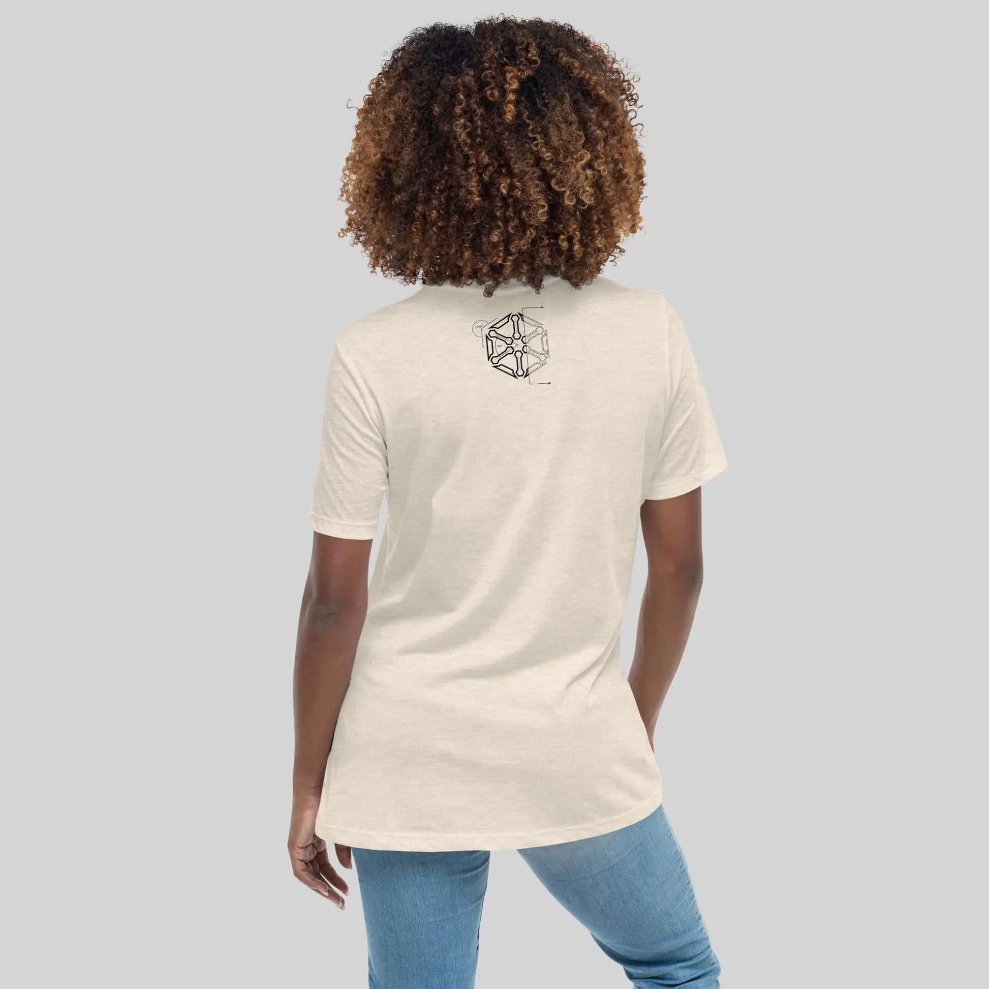 Women's Relaxed Dark Print Diagram T-Shirt SXTH Element