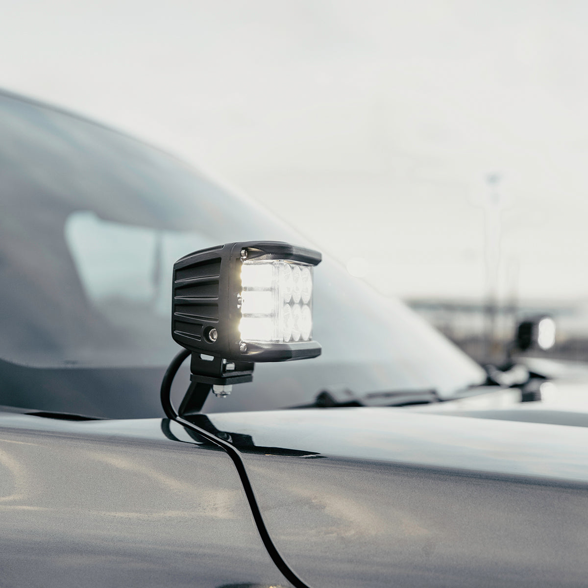 Cali Raised LED Low Profile Ditch Light Brackets For 2022+ Toyota Tundra