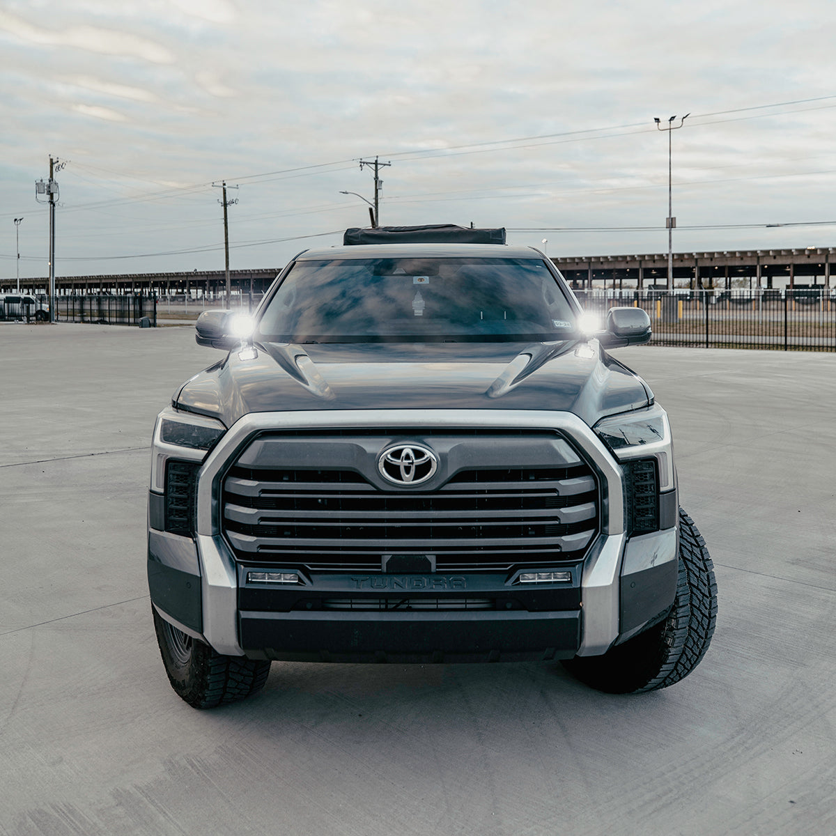 Cali Raised LED Low Profile Ditch Light Brackets For 2022+ Toyota Tundra