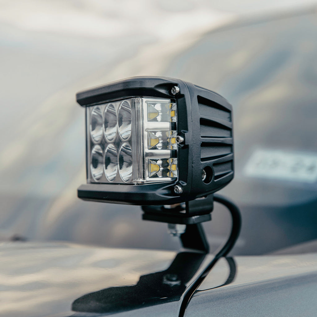 Cali Raised LED Low Profile Ditch Light Brackets For 2022+ Toyota Tundra