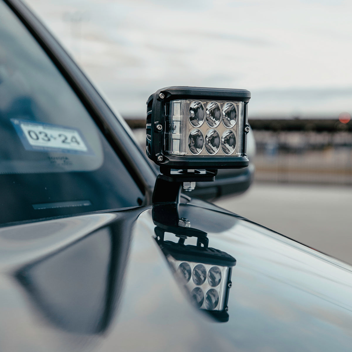 Cali Raised LED Low Profile Ditch Light Brackets For 2022+ Toyota Tundra
