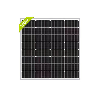 Newpowa - 100W Compact Monocrystalline Solar Panel 12V