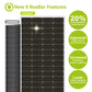 Newpowa - 100W 12V Monocrystalline Rigid Solar Panel