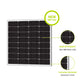 Newpowa - 100W Compact Monocrystalline Solar Panel 12V