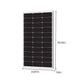 Newpowa - 100W 12V Monocrystalline Rigid Solar Panel