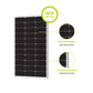 Newpowa - 100W 12V Monocrystalline Rigid Solar Panel