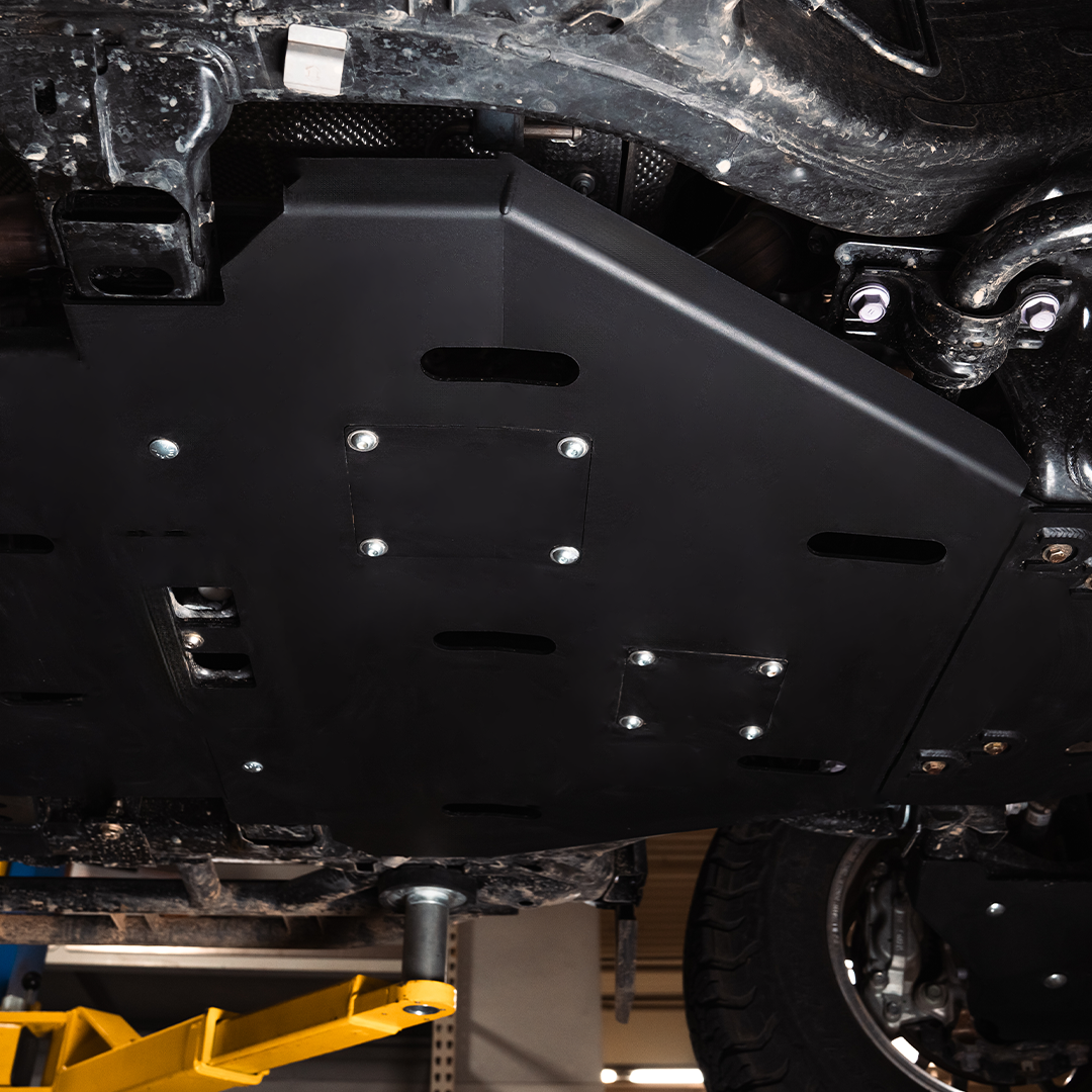 Cali Raised LED Cat Shield & Transmission Skid Plate For 2024+ Toyota Tacoma