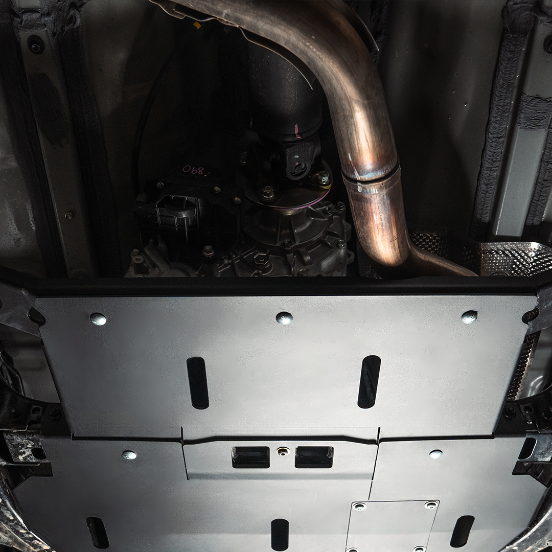 Cali Raised LED Transfer Case Skid Plate For 2024+ Toyota Tacoma