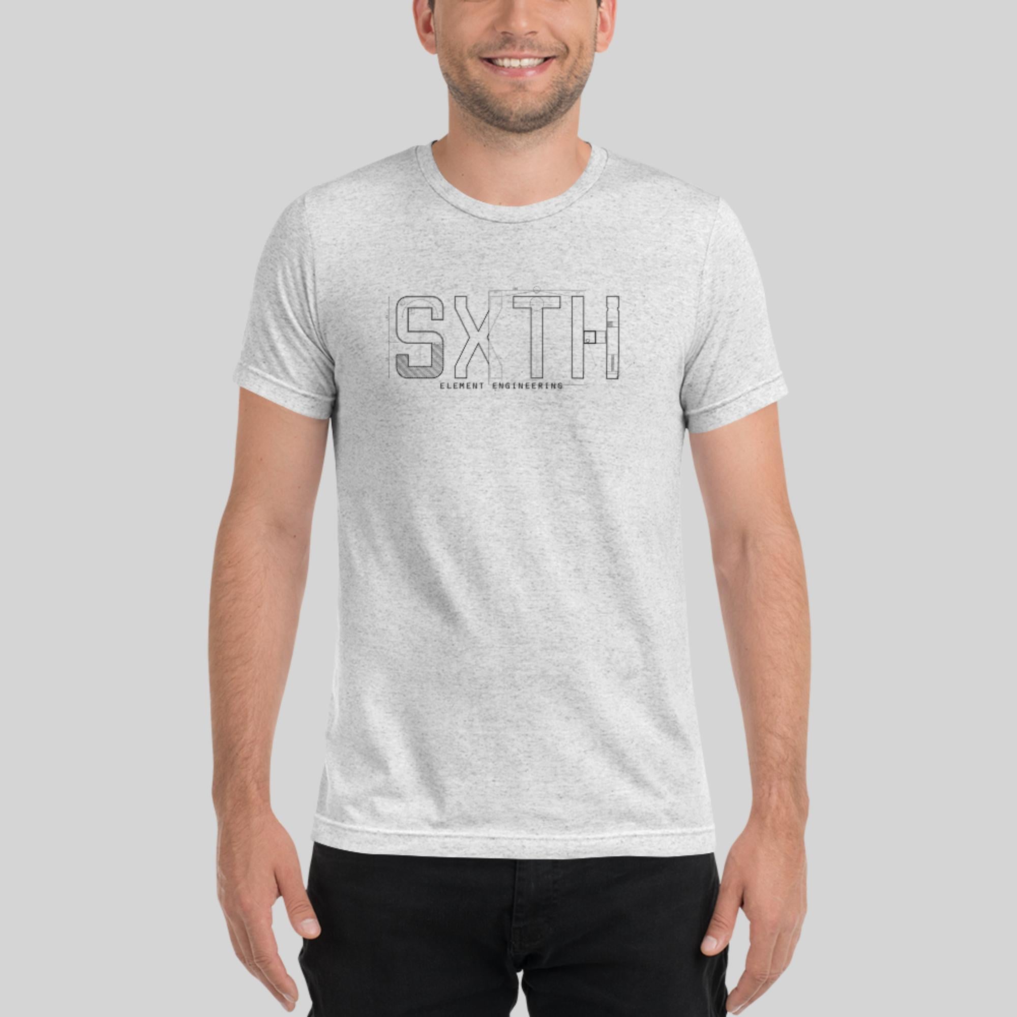 Men&#39;s Short Sleeve Engineer Diagram T-shirt (Dark Print)