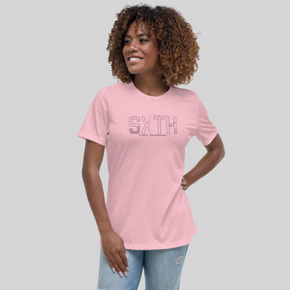 Women's Relaxed Dark Print Diagram T-Shirt