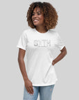 Women's Relaxed Dark Print Diagram T-Shirt