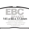 EBC 12-15 Hyundai Veloster 1.6 Turbo Redstuff Front Brake Pads