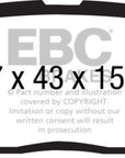 EBC 10-11 Hyundai Genesis 3.8 Yellowstuff Rear Brake Pads