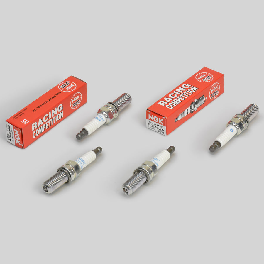 Set of 4 NGK R-2556G-9 Spark Plugs